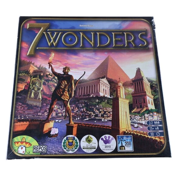 7 Wonders Board Game Repos Production Antoine Bauza Complete Strategy Game - Picture 3 of 8